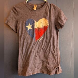 Texas Heart Blue T-Shirt